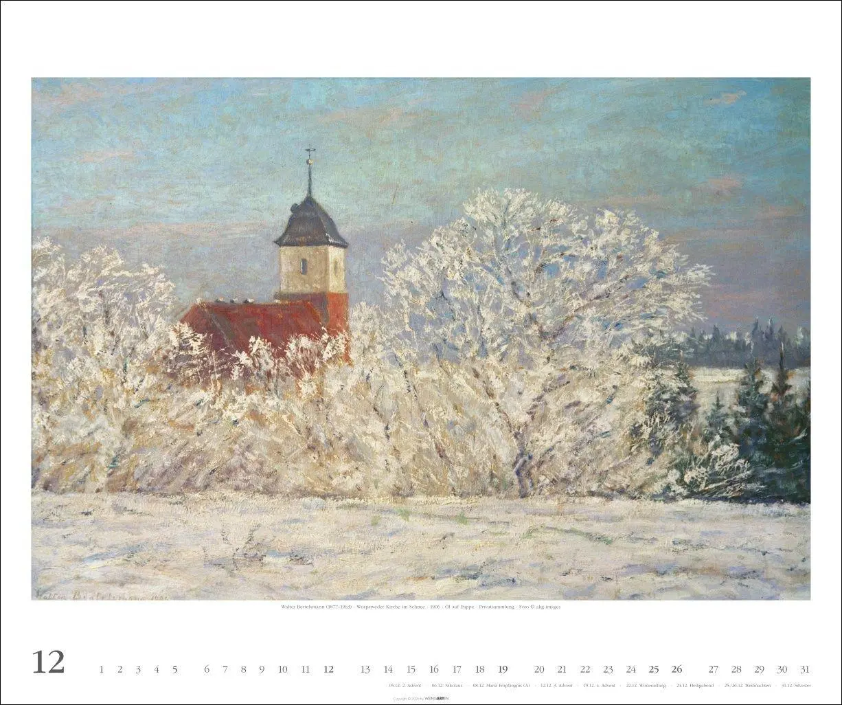 Bild: 9783839903841 | Worpsweder Landschaften Kalender 2027 | Ende | Kalender | 14 S. | 2027