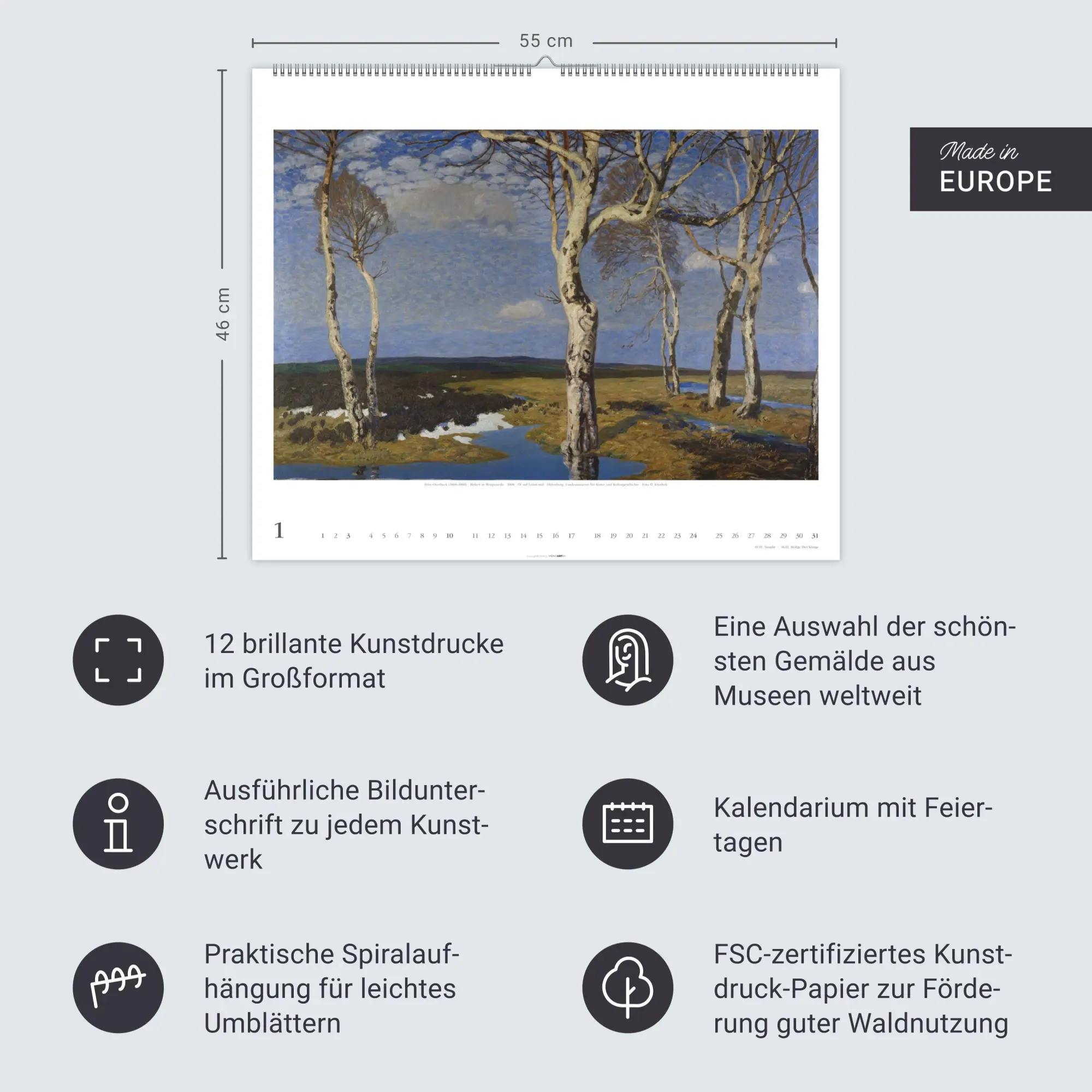 Bild: 9783839903841 | Worpsweder Landschaften Kalender 2027 | Ende | Kalender | 14 S. | 2027