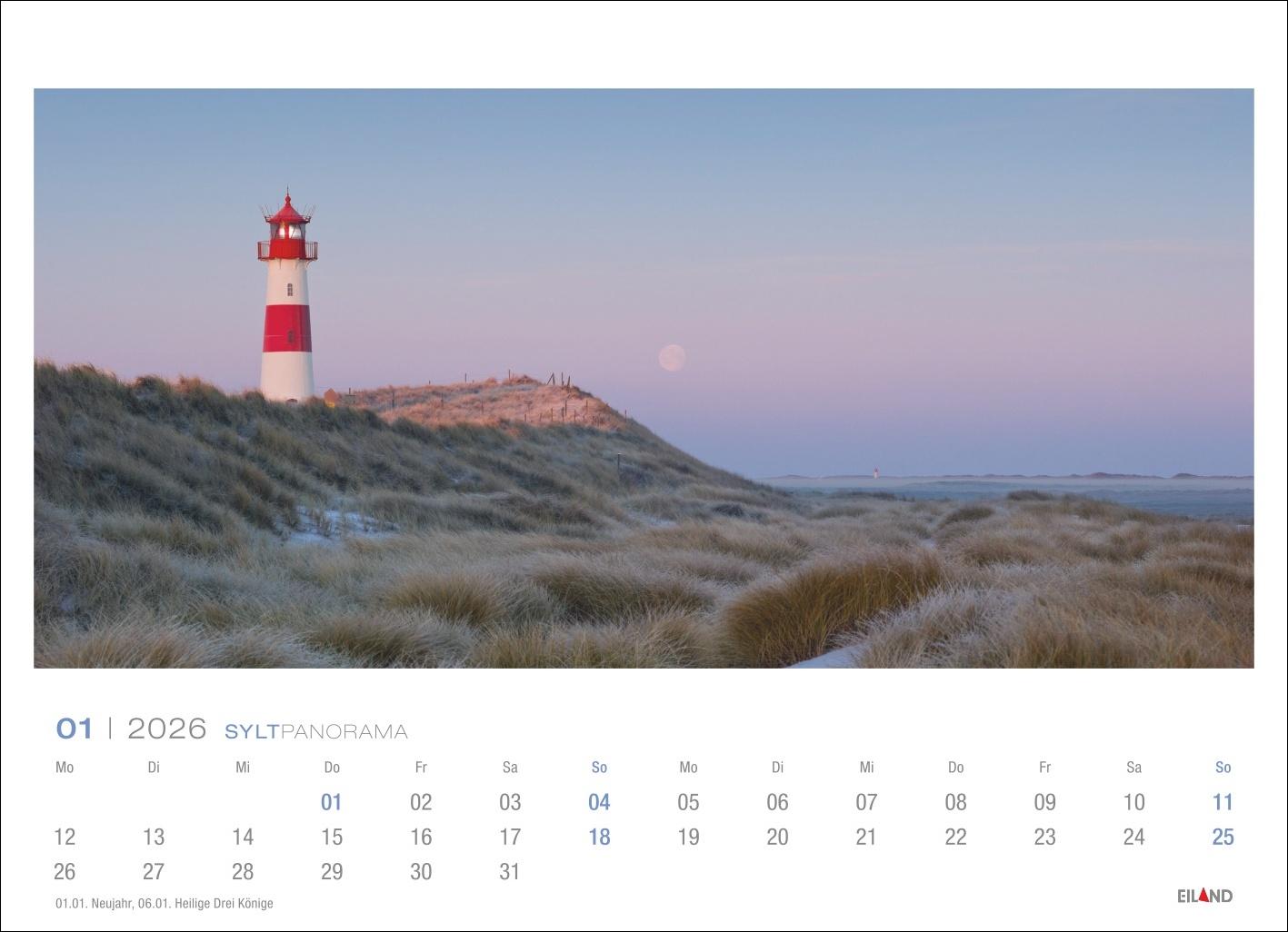 Bild: 9783964023841 | Sylt Panorama Postkartenkalender 2026 - Hans Jessel | Hans Jessel