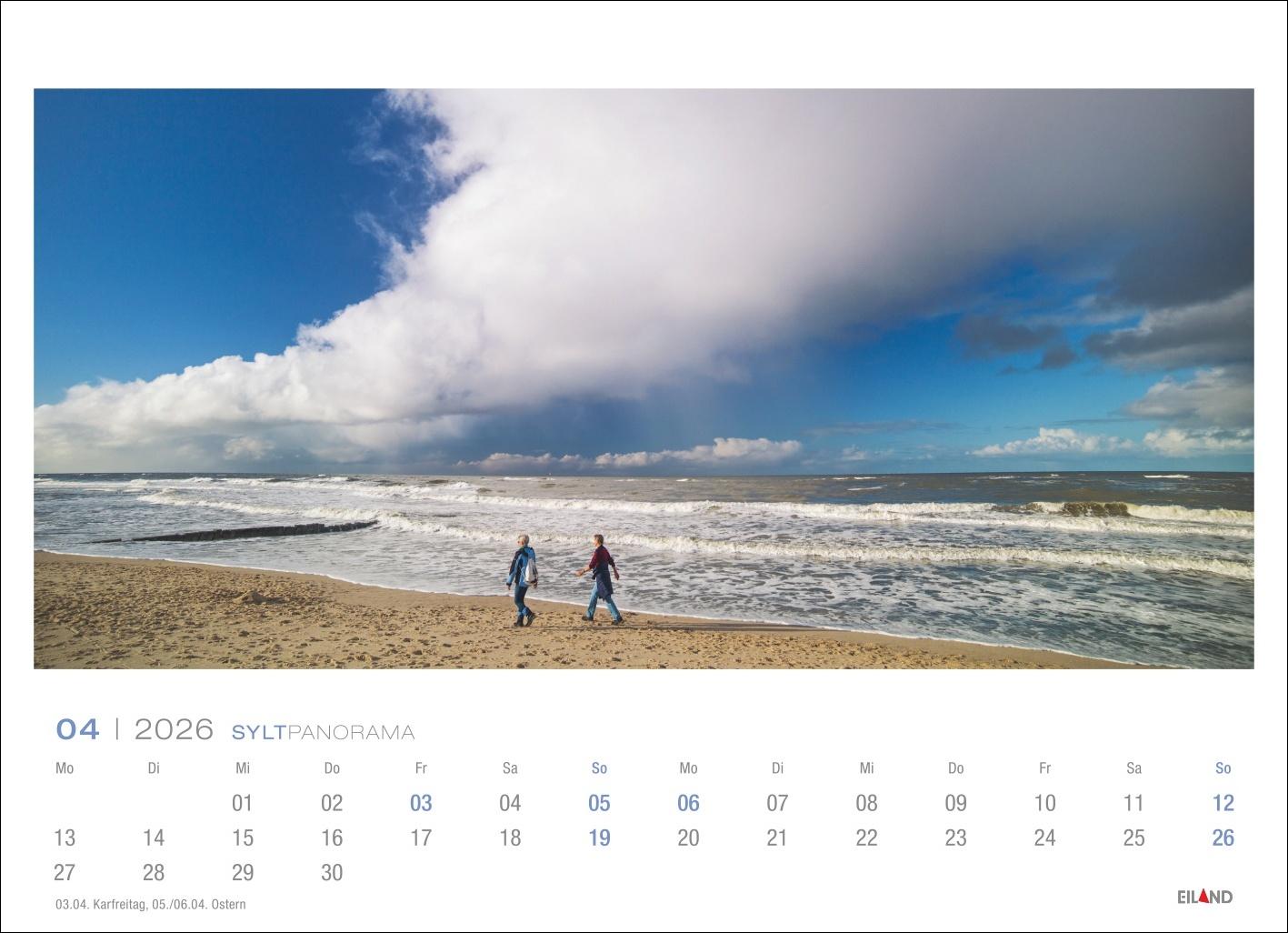 Bild: 9783964023841 | Sylt Panorama Postkartenkalender 2026 - Hans Jessel | Hans Jessel