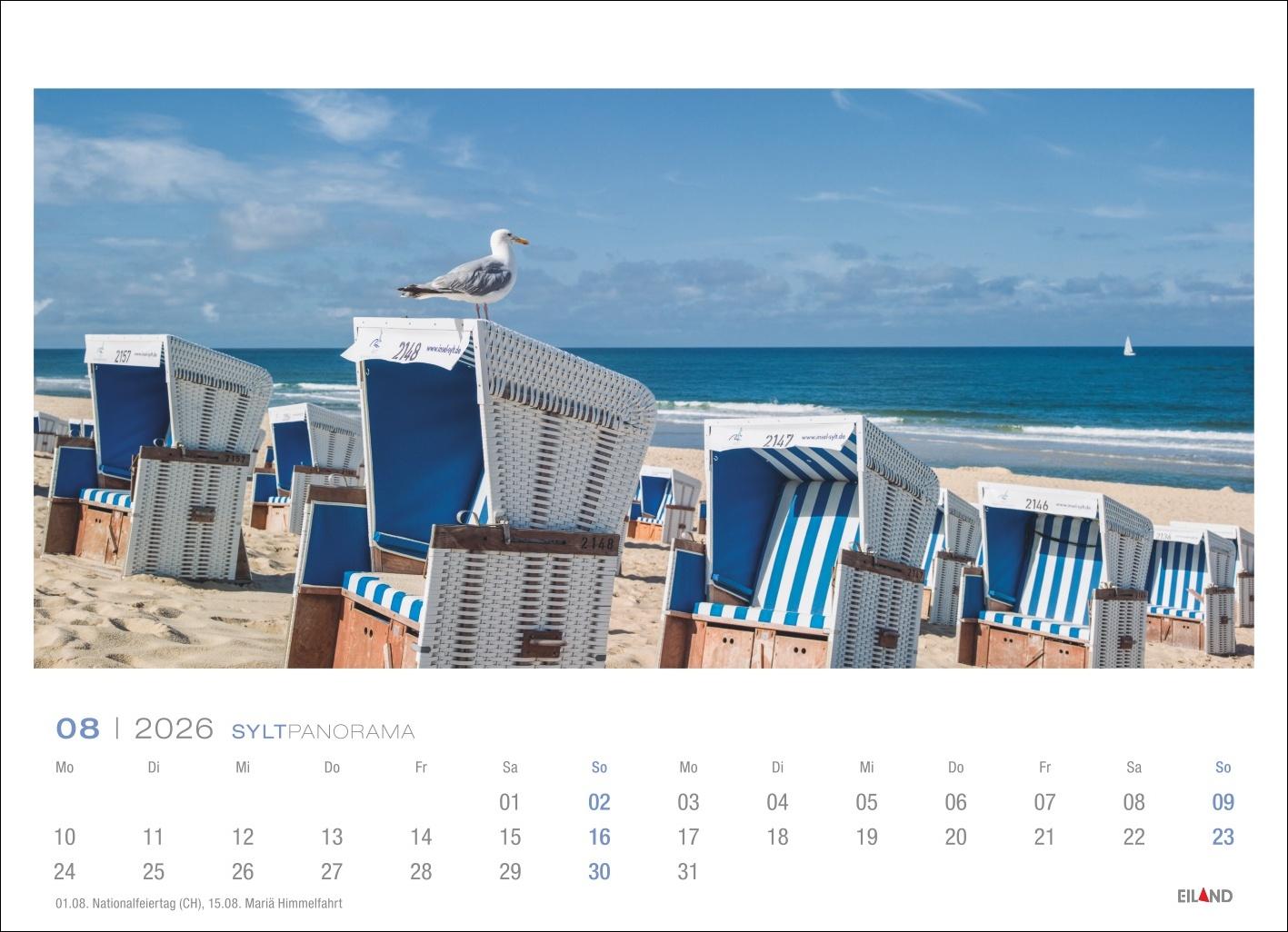 Bild: 9783964023841 | Sylt Panorama Postkartenkalender 2026 - Hans Jessel | Hans Jessel