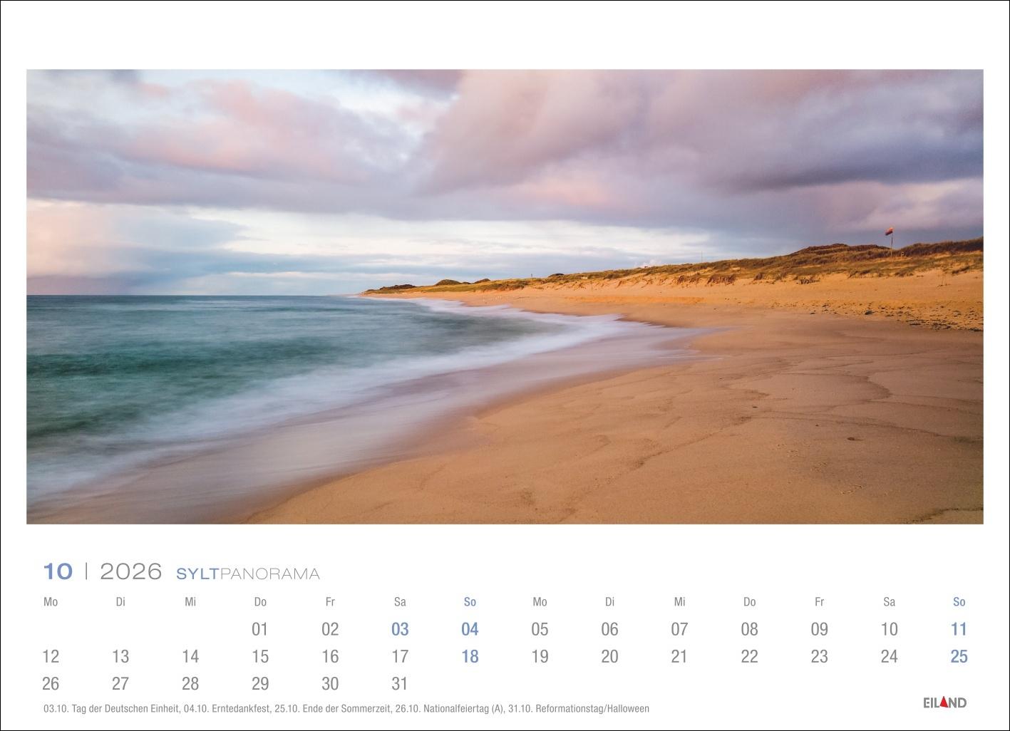 Bild: 9783964023841 | Sylt Panorama Postkartenkalender 2026 - Hans Jessel | Hans Jessel