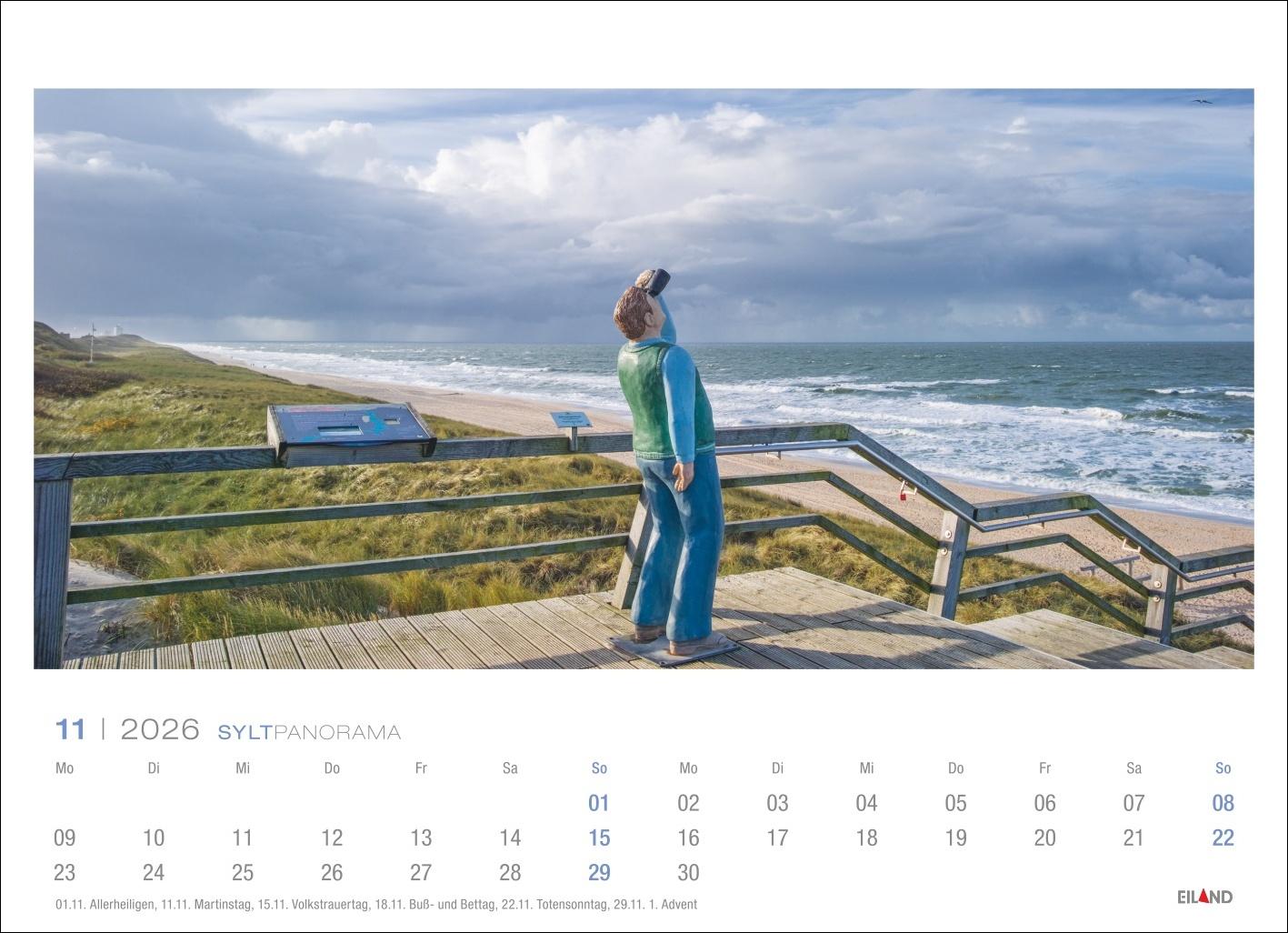 Bild: 9783964023841 | Sylt Panorama Postkartenkalender 2026 - Hans Jessel | Hans Jessel