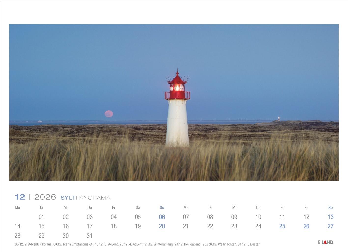 Bild: 9783964023841 | Sylt Panorama Postkartenkalender 2026 - Hans Jessel | Hans Jessel