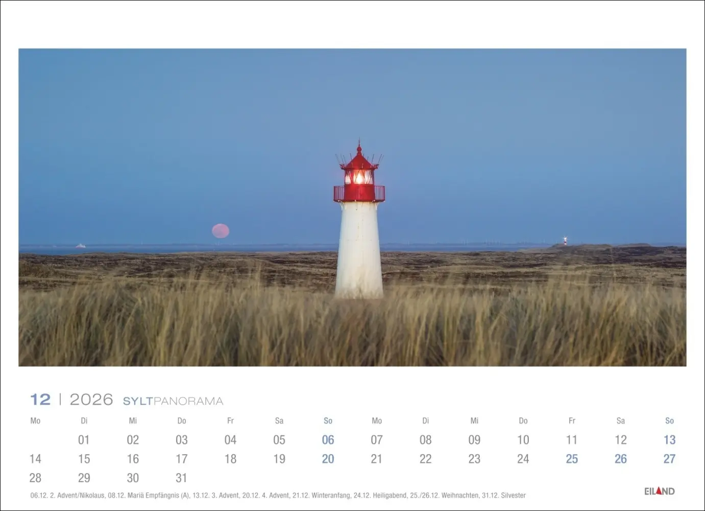 Bild: 9783964023841 | Sylt Panorama Postkartenkalender 2026 - Hans Jessel | Hans Jessel