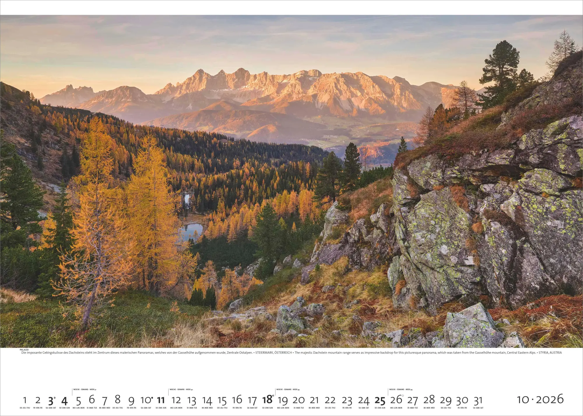Bild: 4069095003941 | Faszination Alpen 2026 - Bild-Kalender - Poster-Kalender - 70x50