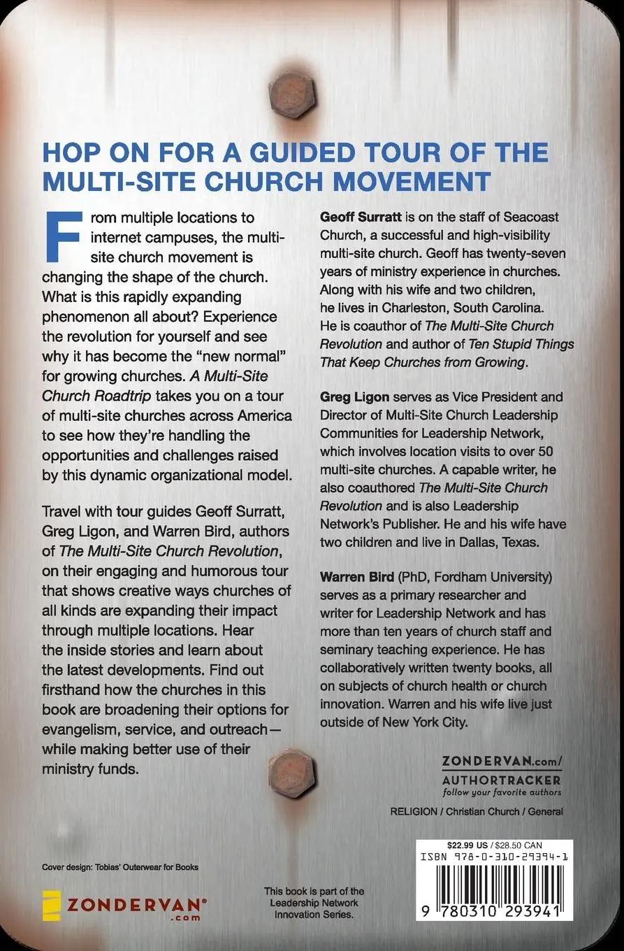Rückseite: 9780310293941 | A Multi-Site Church Roadtrip | Exploring the New Normal | Taschenbuch