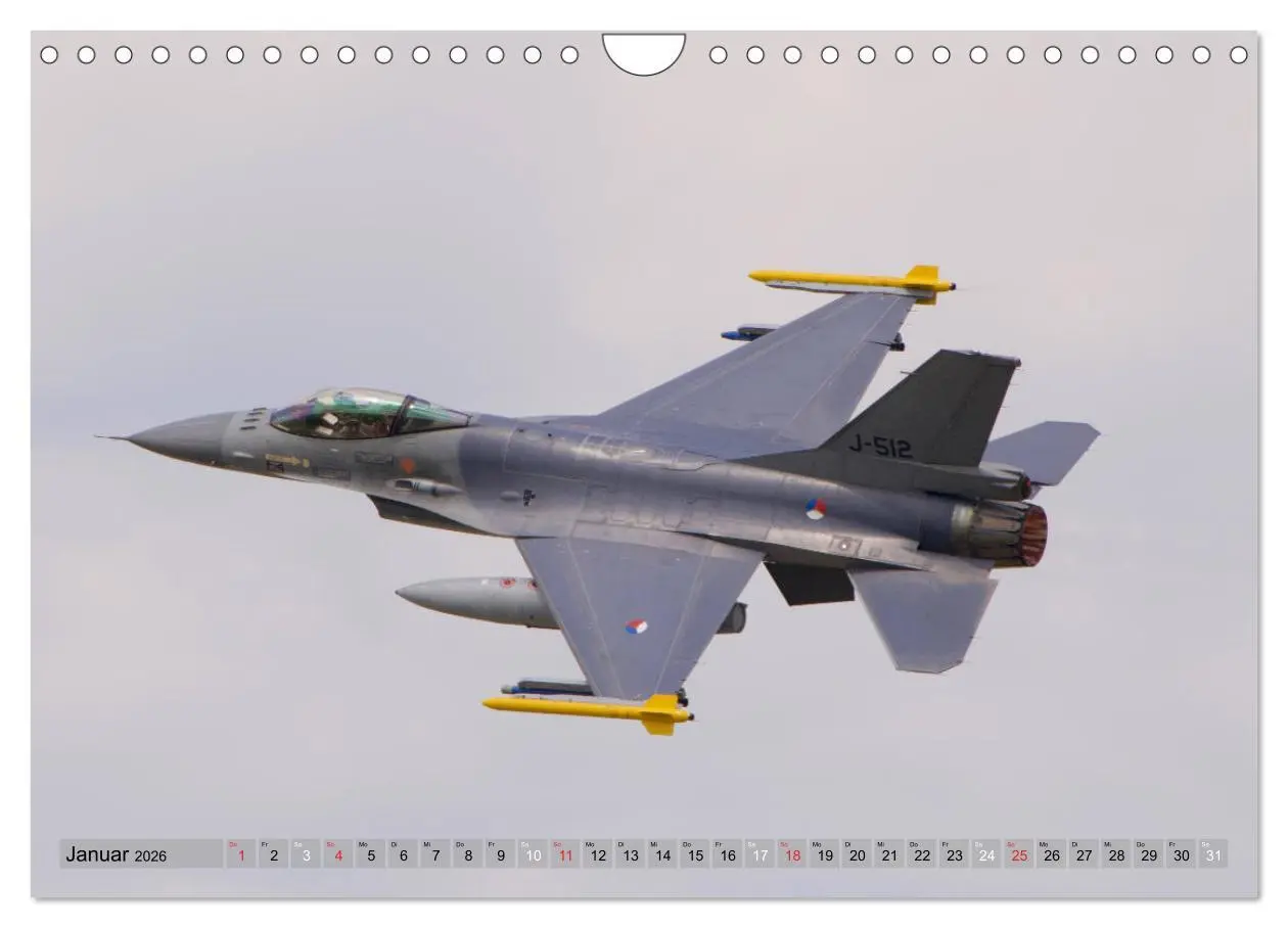 Bild: 9783457753941 | Militärjets General Dynamics F-16 Fighting Falcon (Wandkalender...