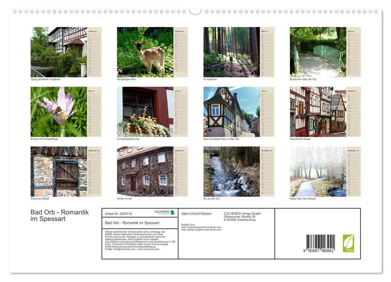 Bild: 9783457993941 | Bad Orb - Romantik im Spessart (hochwertiger Premium Wandkalender...