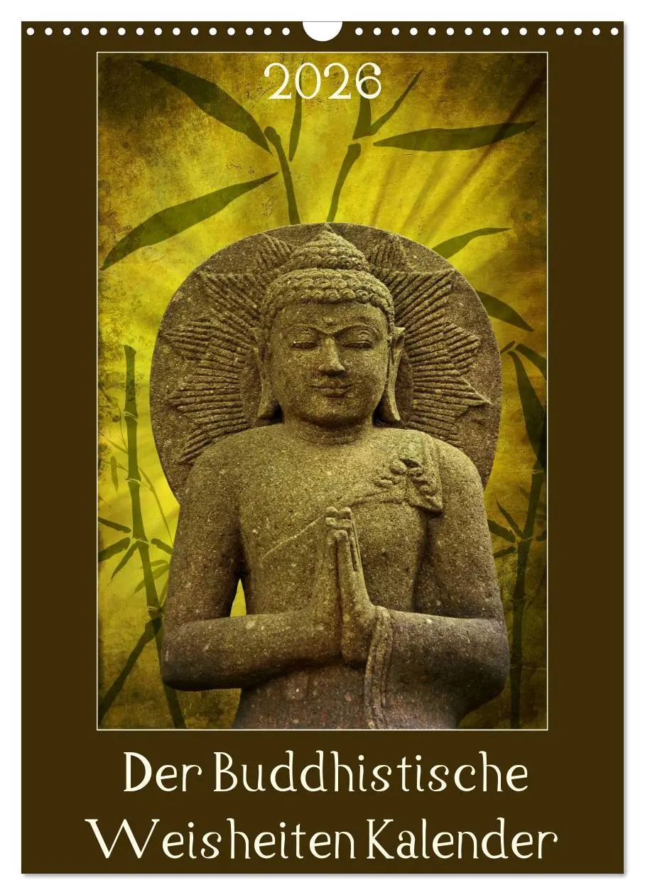 Cover: 9783516463941 | Der Buddhistische Weisheiten Kalender (Wandkalender 2026 DIN A3...