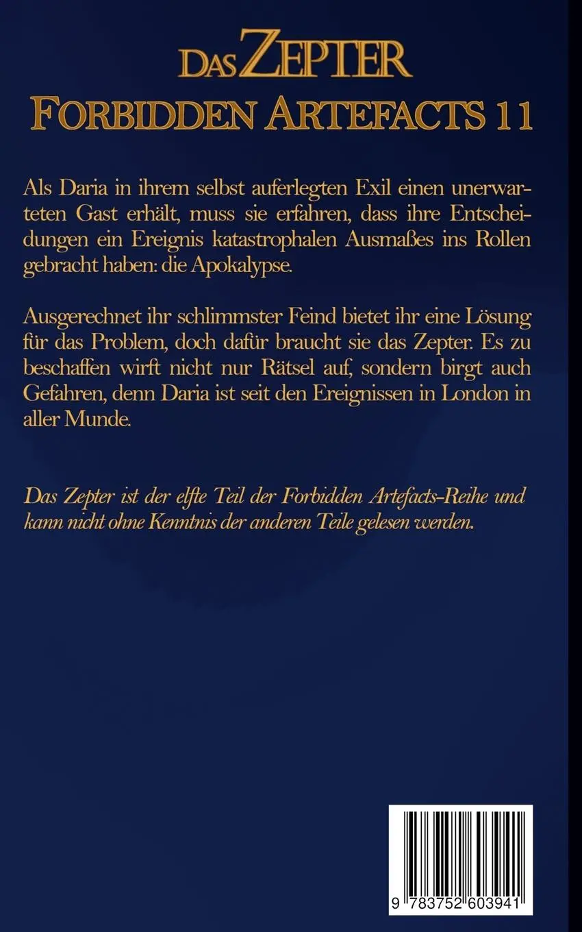 Rückseite: 9783752603941 | Das Zepter | Forbidden Artefacts 11 | Frauke Besteman | Taschenbuch
