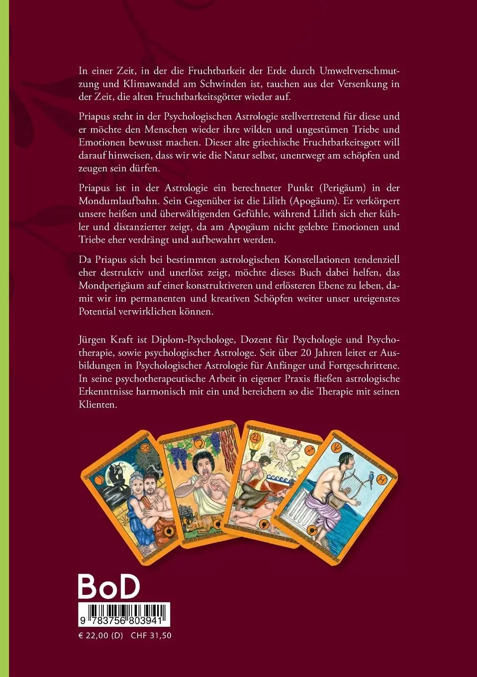 Rückseite: 9783756803941 | Priapus | Unser triebhaftes Begehren im Horoskop | Jürgen Kraft | Buch