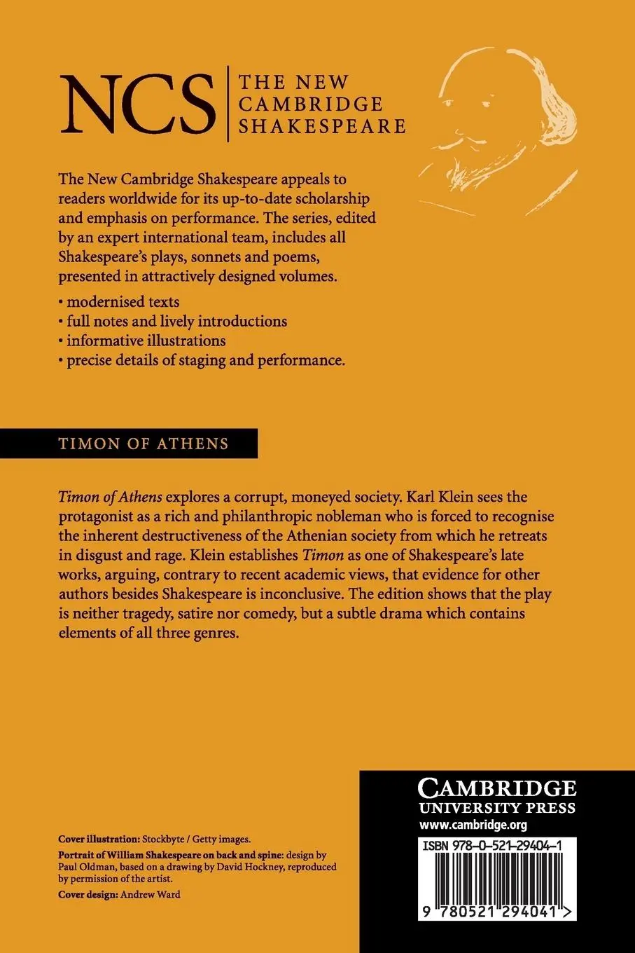 Rückseite: 9780521294041 | NCS | Timon of Athens | William Shakespeare | Taschenbuch | Englisch
