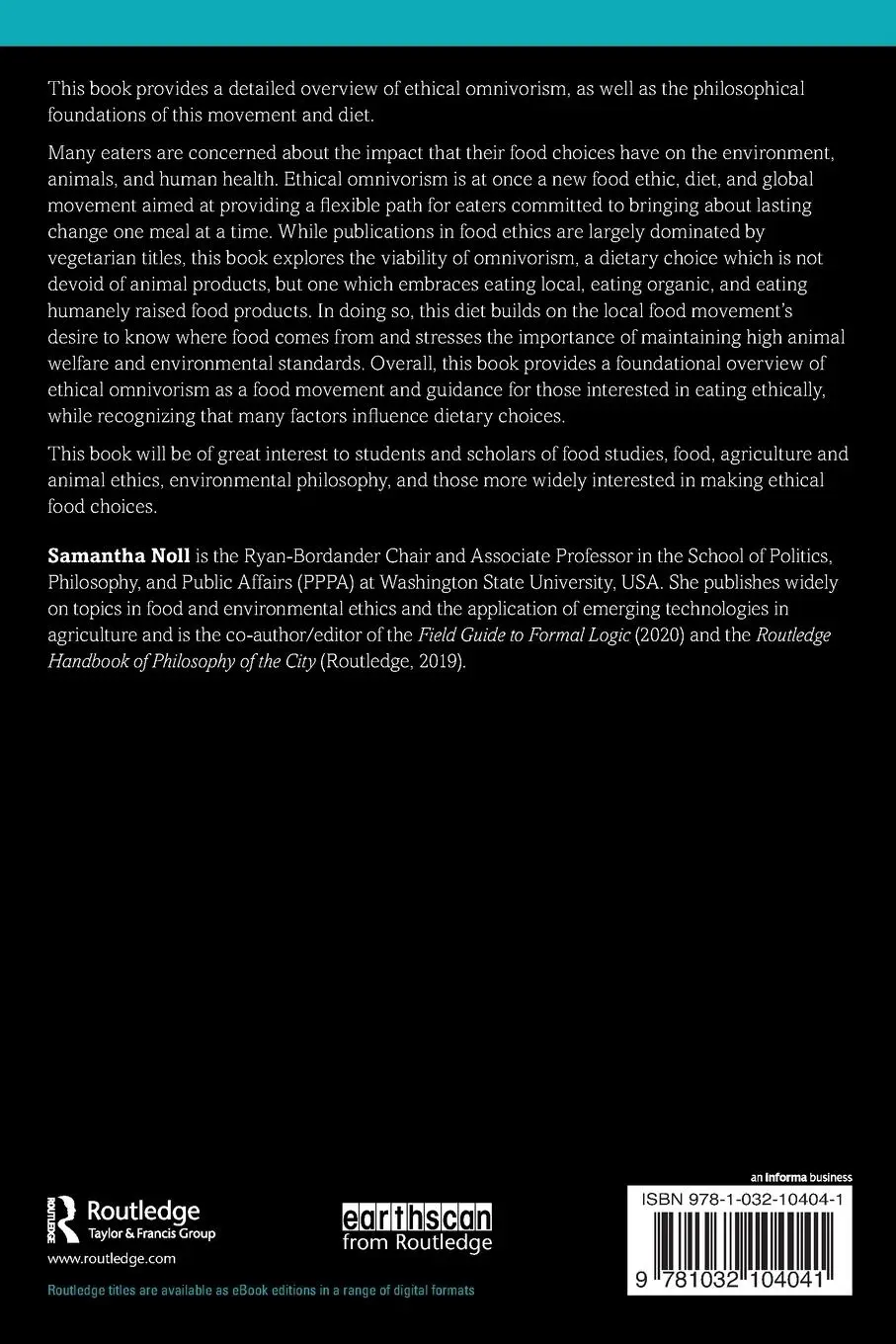 Rückseite: 9781032104041 | Ethical Omnivores | Better Eating for Everyone | Samantha Noll | Buch