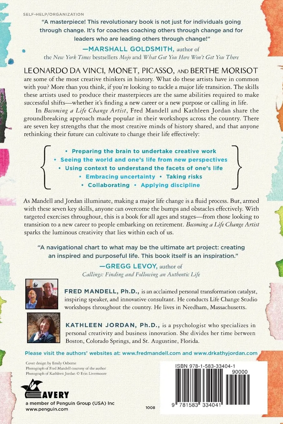 Rückseite: 9781583334041 | Becoming a Life Change Artist | Fred Mandell (u. a.) | Taschenbuch