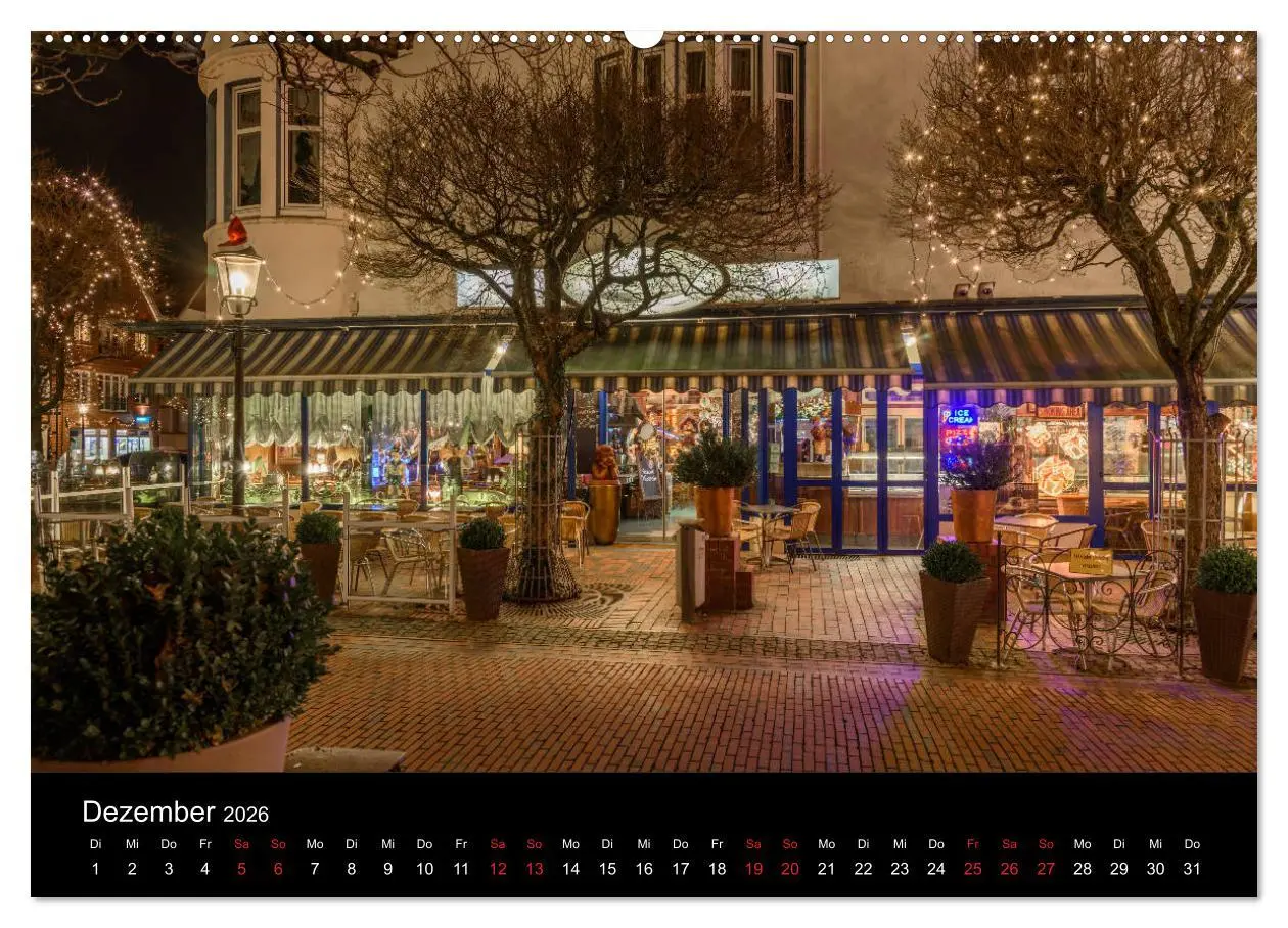 Bild: 9783457884041 | Buxtehude bei Nacht (Wandkalender 2026 DIN A2 quer), CALVENDO...