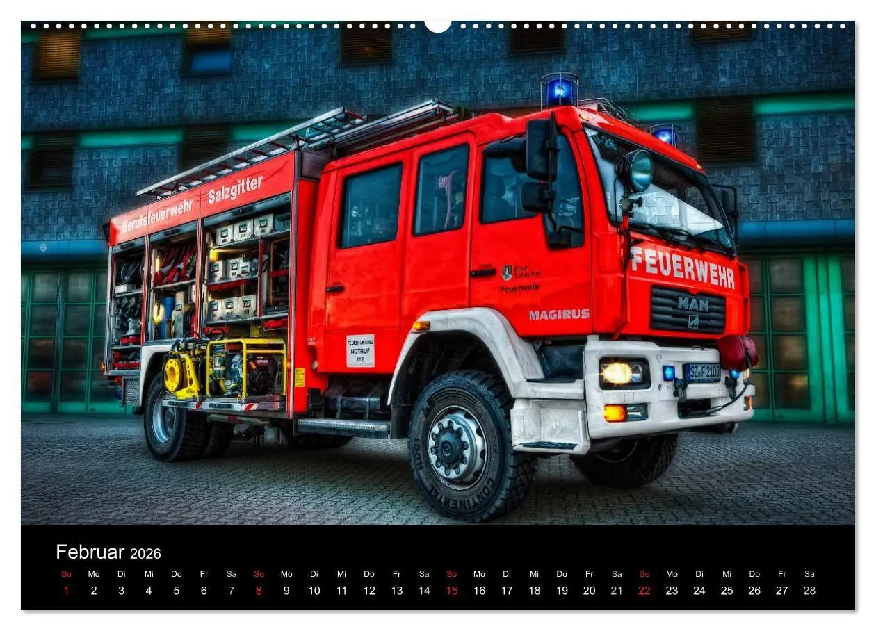Bild: 9783516114041 | Berufsfeuerwehr Salzgitter (hochwertiger Premium Wandkalender 2026...