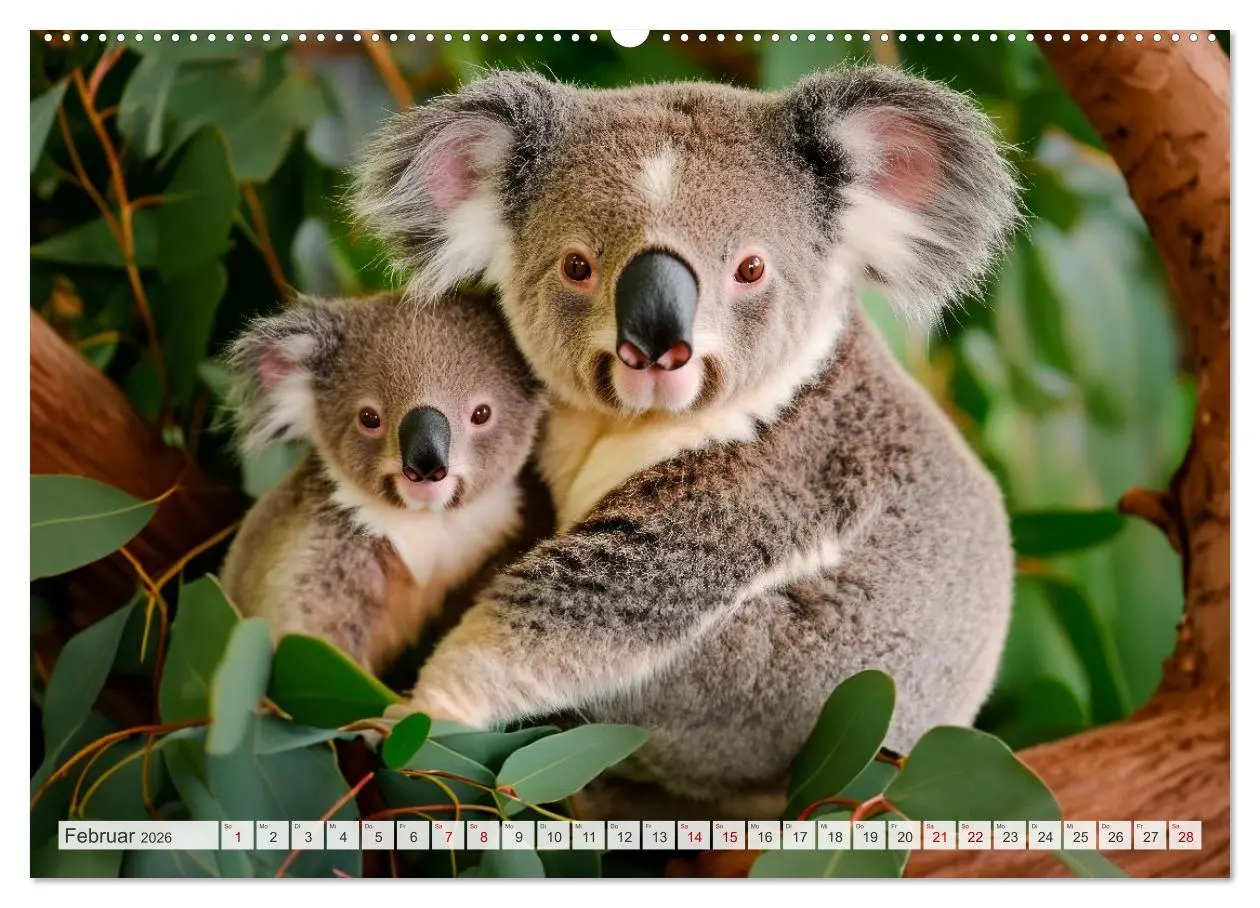 Bild: 9783516594041 | TIERKINDER Abenteuer Wildnis (Wandkalender 2026 DIN A2 quer),...