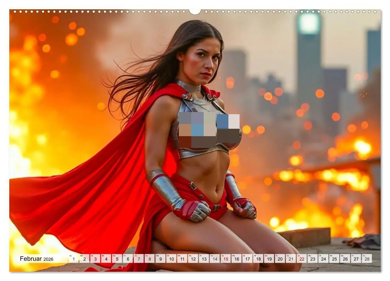 Bild: 9783516664041 | Superheldinnen - Enthüllte Kraft und Kurven (Wandkalender 2026 DIN...