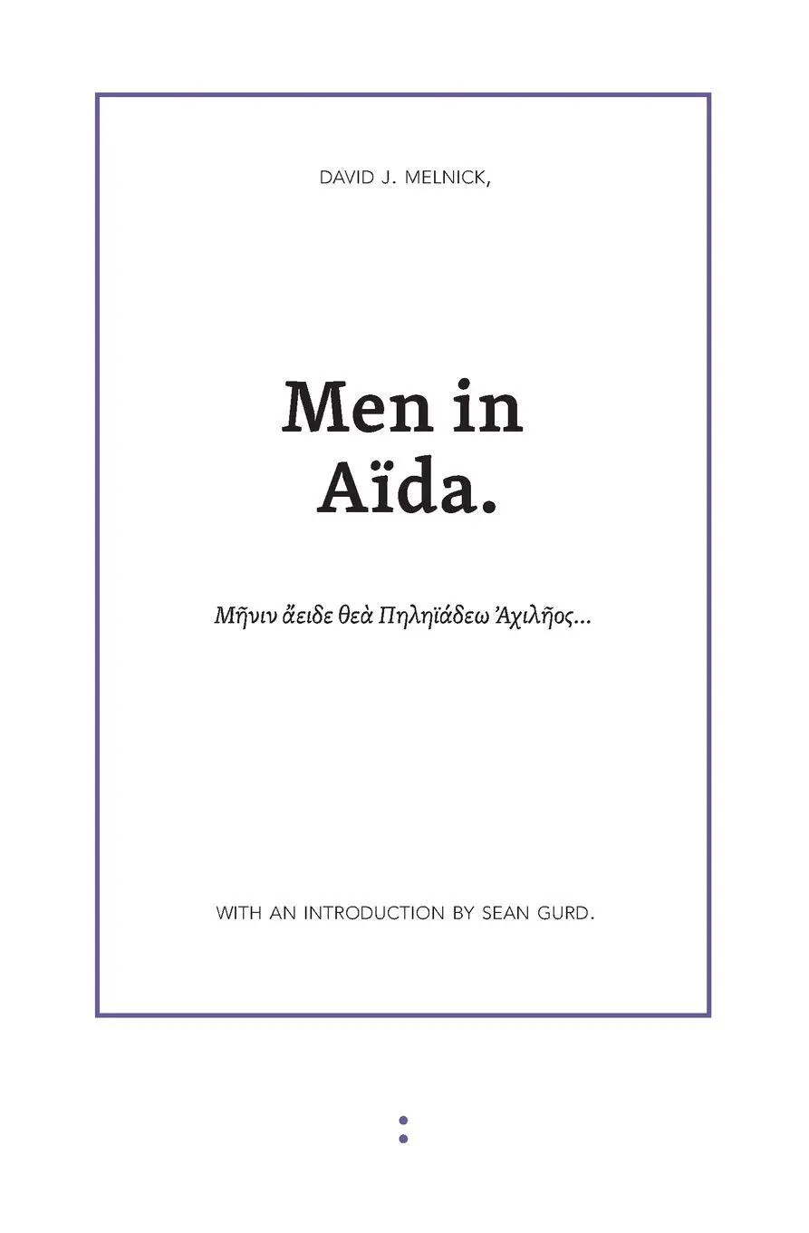 Cover: 9789491914041 | Men in Aïda | David J. Melnick | Taschenbuch | Kartoniert / Broschiert