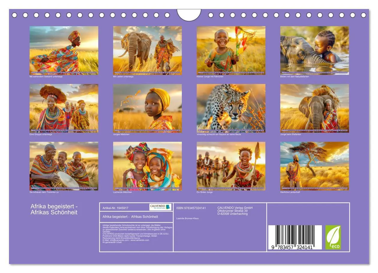 Bild: 9783457324141 | Afrika begeistert - Afrikas Schönheit (Wandkalender 2026 DIN A4...