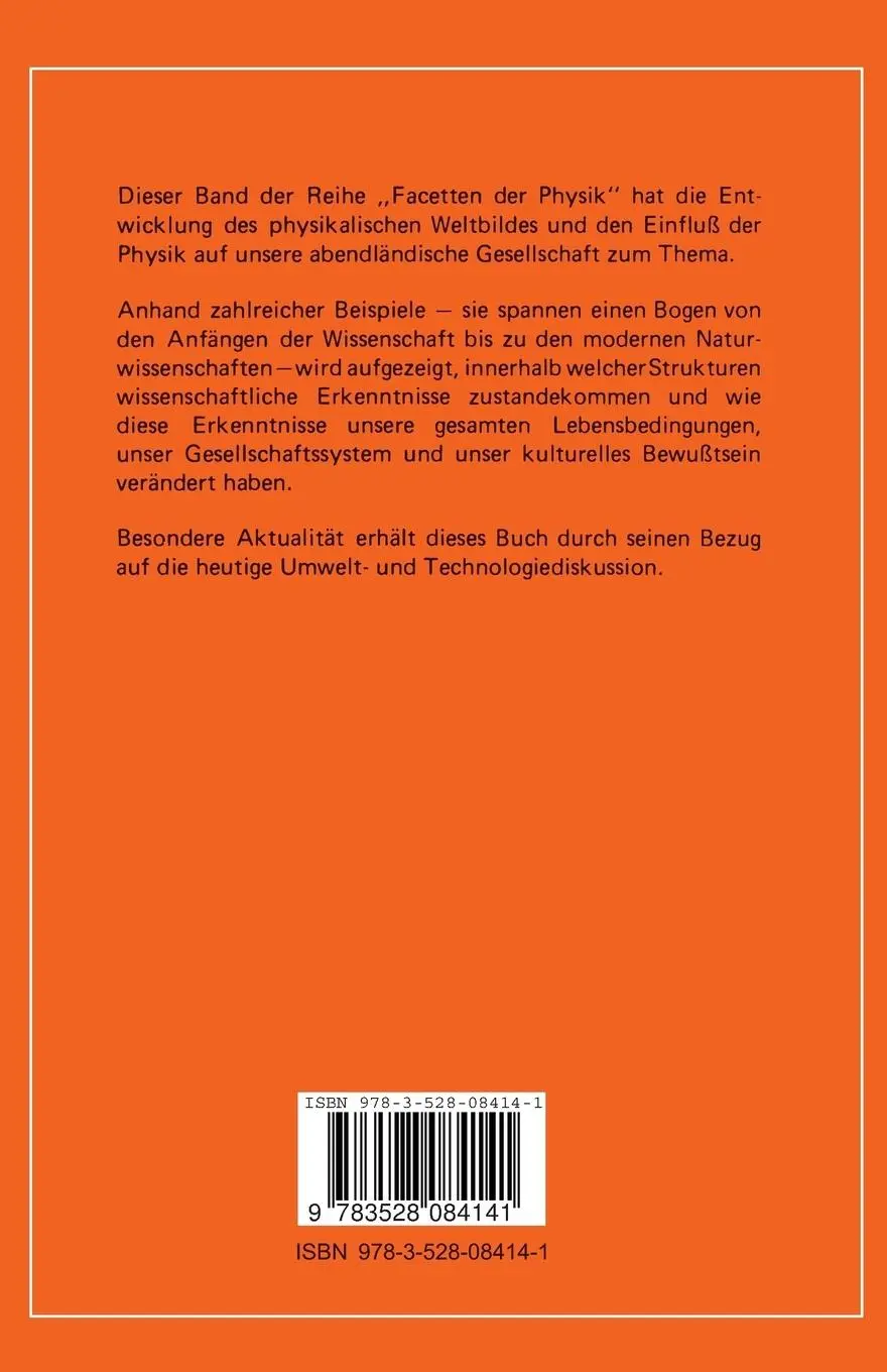 Rückseite: 9783528084141 | Physik verändert die Welt? | Dietrich Schroeer | Taschenbuch | xi