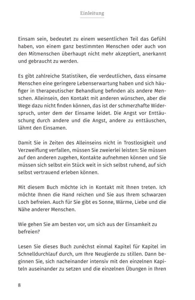 Bild: 9783923614141 | Einsamkeit überwinden | Doris Wolf | Buch | 136 S. | Deutsch | 2003