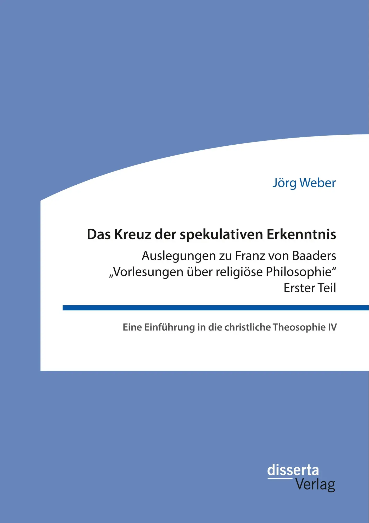 Cover: 9783959354141 | Das Kreuz der spekulativen Erkenntnis. Auslegungen zu Franz von...