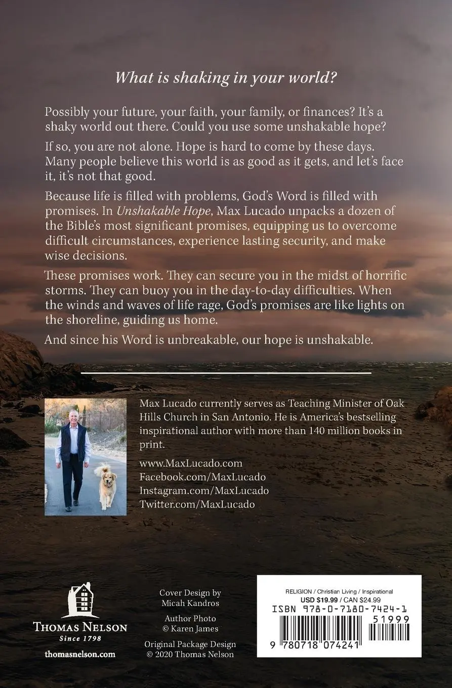 Rückseite: 9780718074241 | Unshakable Hope | Building Our Lives on the Promises of God | Lucado
