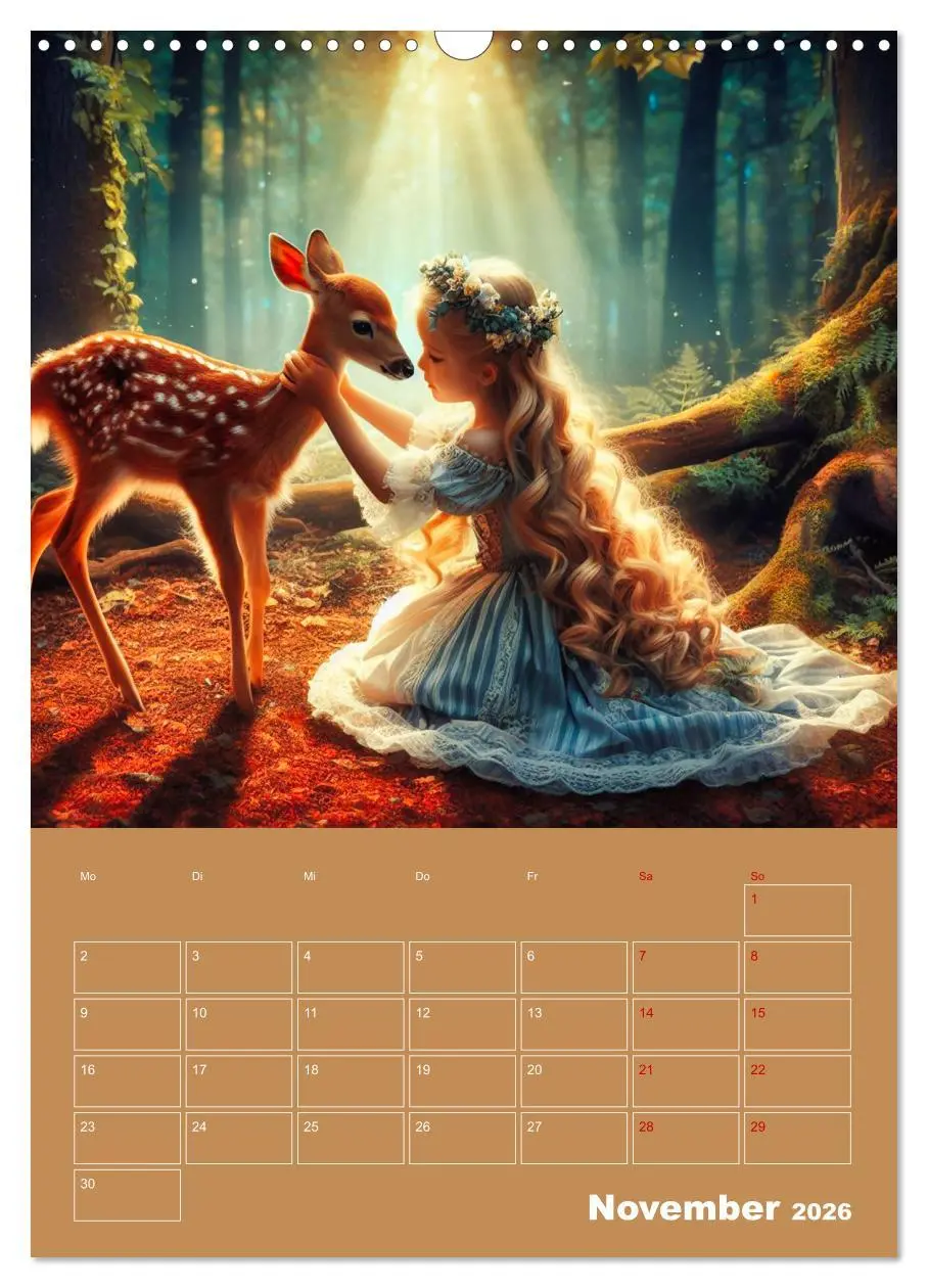 Bild: 9783516264241 | Königliche Momente - Kleine Prinzessin im Märchenwald (Wandkalender...
