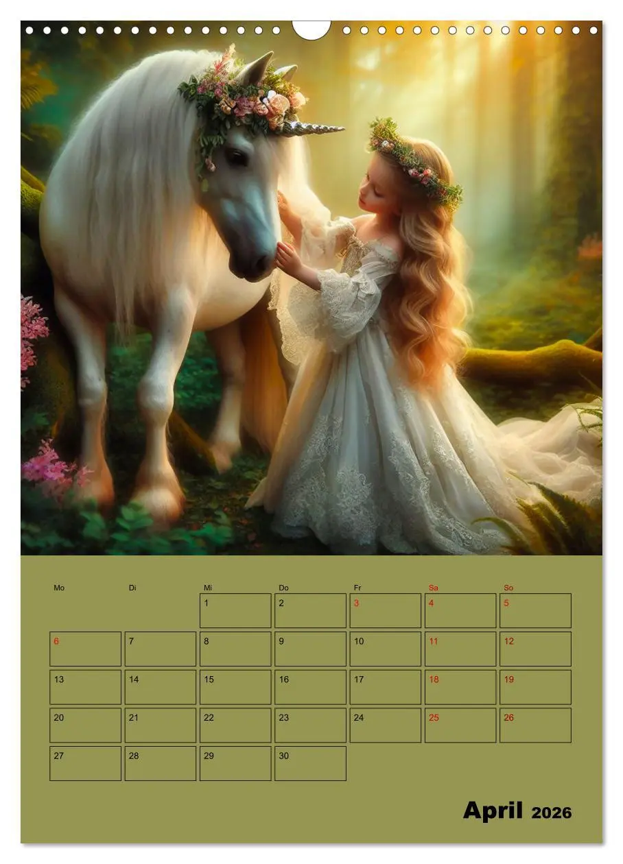Bild: 9783516264241 | Königliche Momente - Kleine Prinzessin im Märchenwald (Wandkalender...