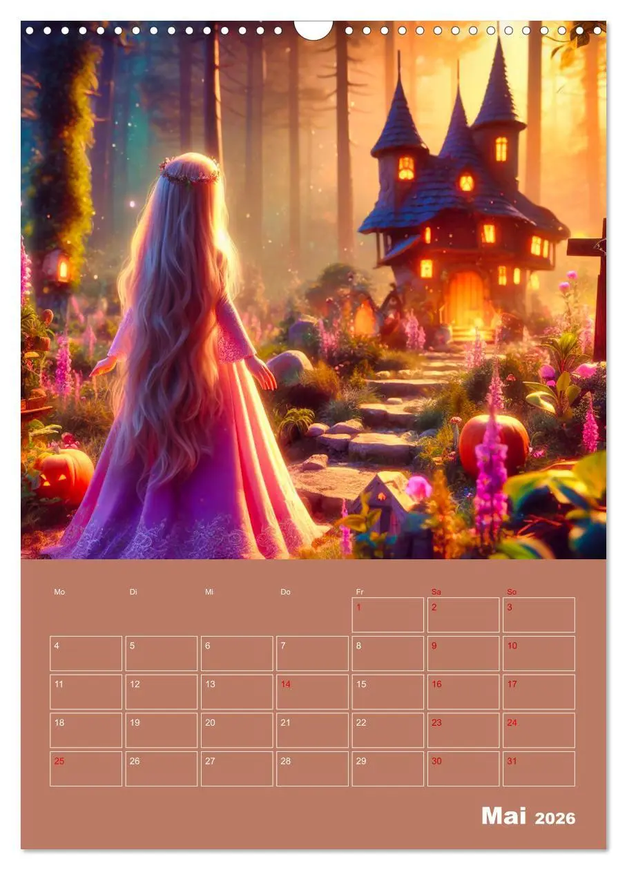 Bild: 9783516264241 | Königliche Momente - Kleine Prinzessin im Märchenwald (Wandkalender...