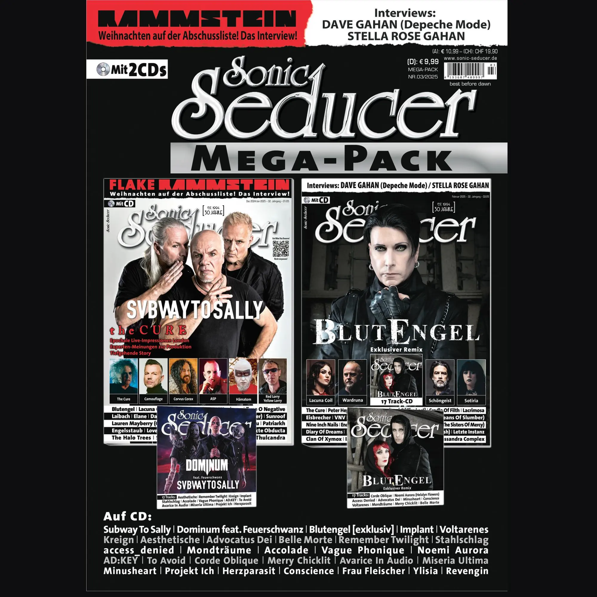 Cover: 9783958974241 | Sonic Seducer Megapack 03-2025 | Taschenbuch | 2CDs, Kalender | 2025