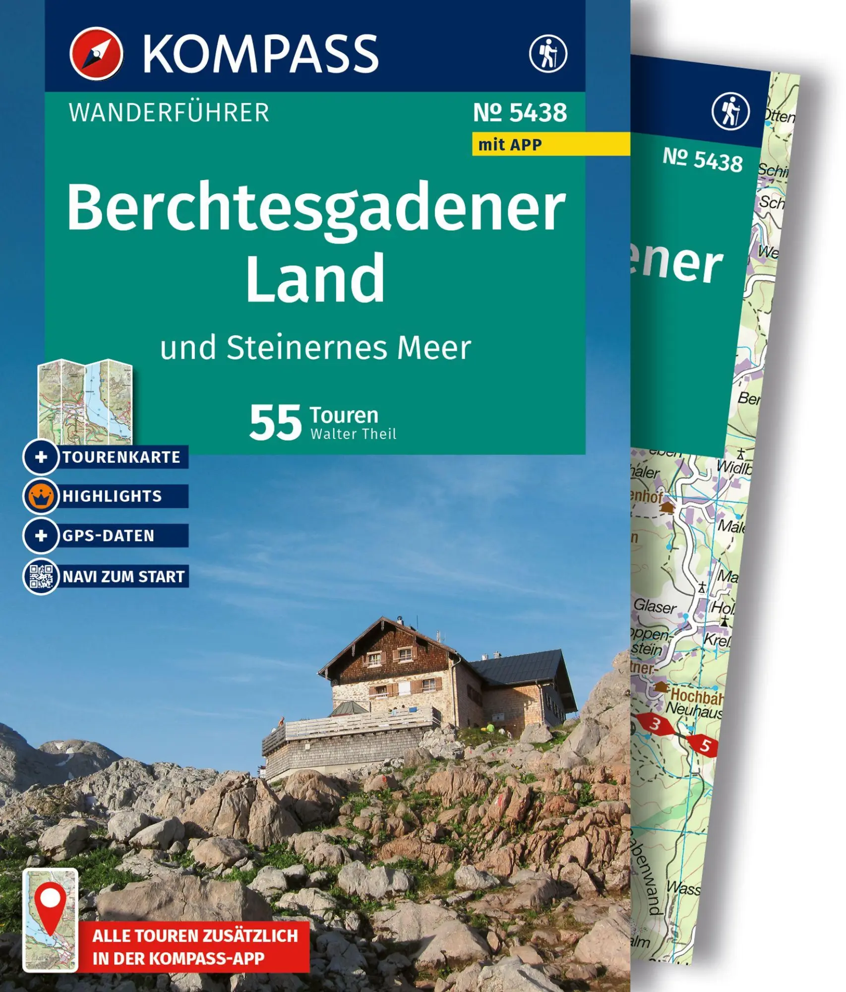 Cover: 9783991544241 | KOMPASS Wanderführer Berchtesgadener Land und Steinernes Meer, 55...