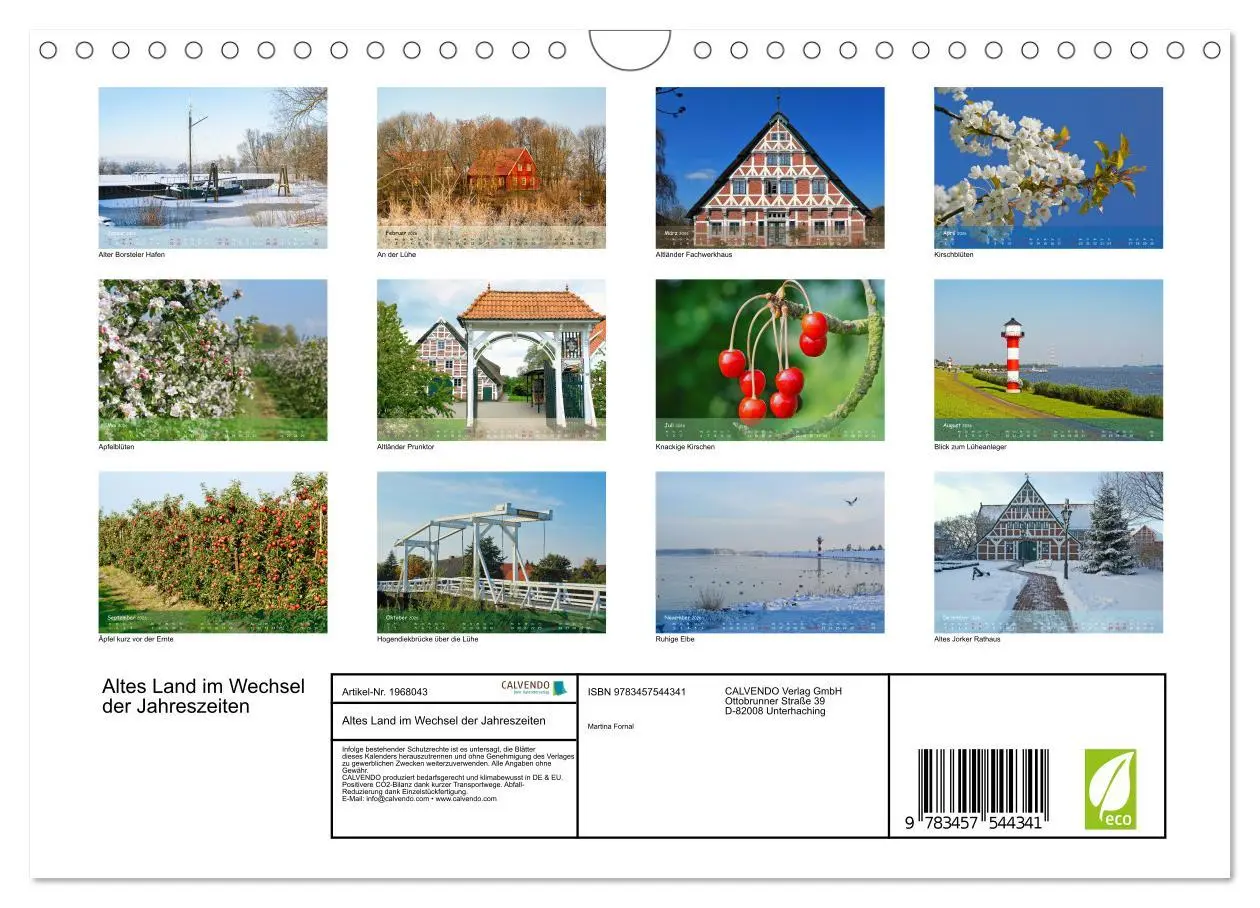 Bild: 9783457544341 | Altes Land im Wechsel der Jahreszeiten (Wandkalender 2026 DIN A4...