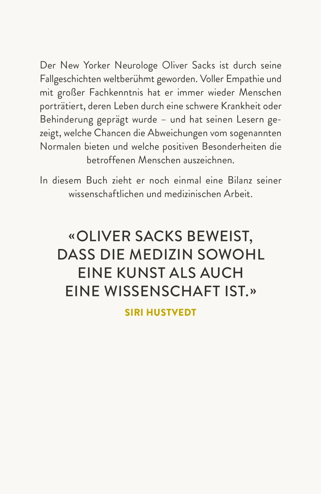 Rückseite: 9783498064341 | Der Strom des Bewusstseins | Über Kreativität und Gehirn | Sacks