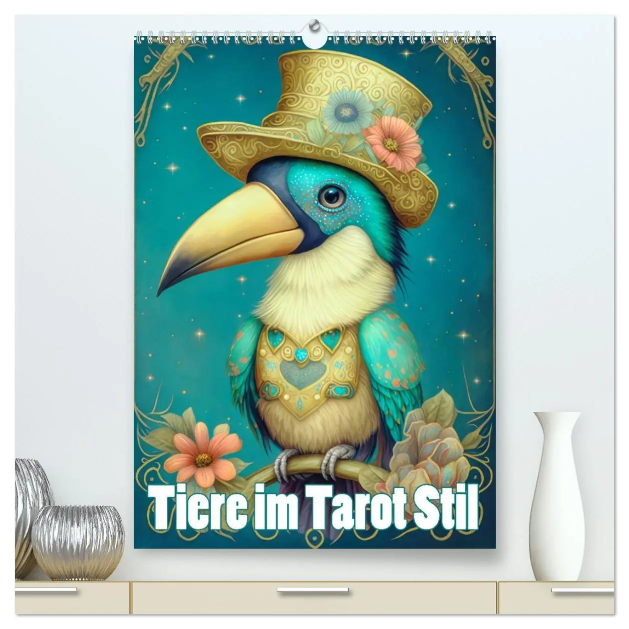 Cover: 9783516324341 | Tiere im Tarot Stil (hochwertiger Premium Wandkalender 2026 DIN A2...