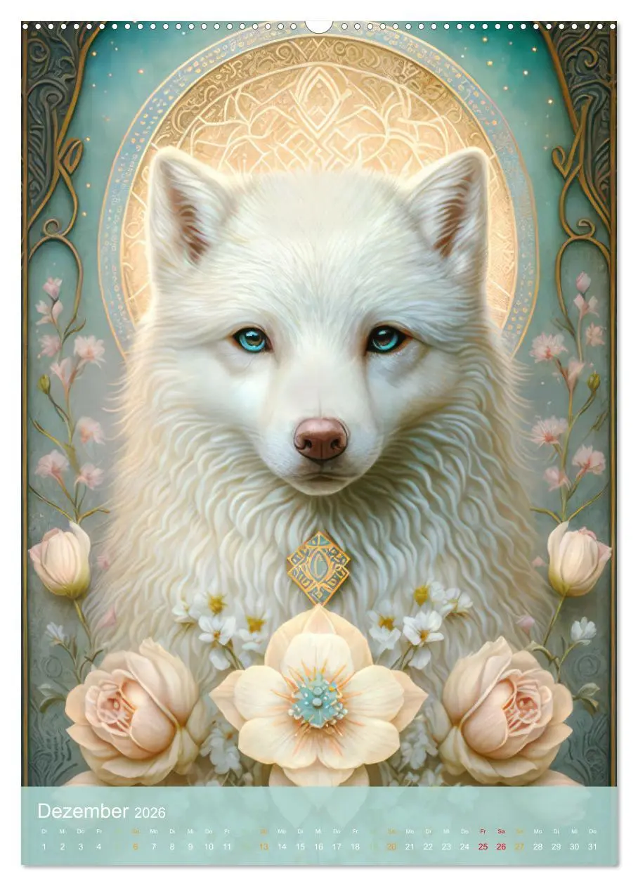 Bild: 9783516324341 | Tiere im Tarot Stil (hochwertiger Premium Wandkalender 2026 DIN A2...