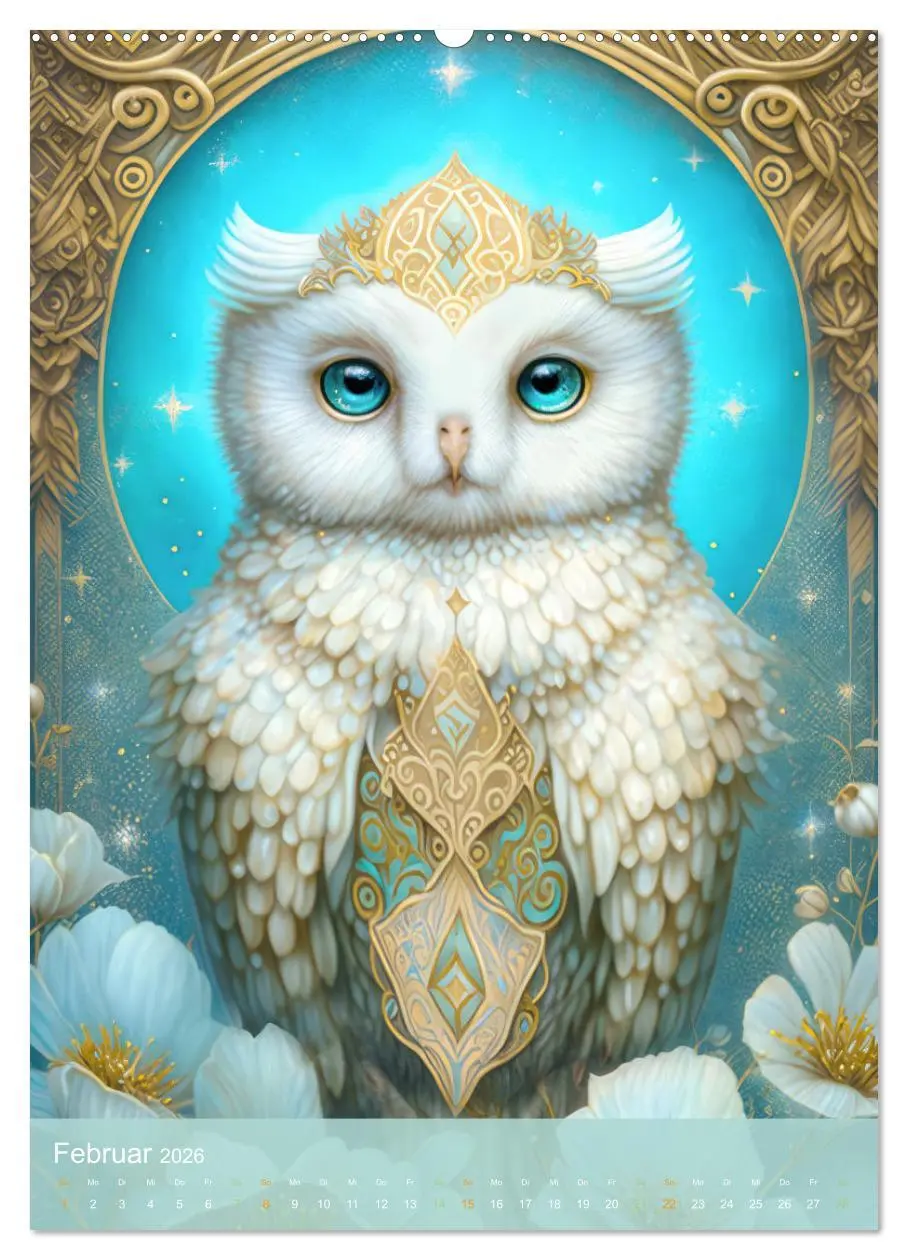 Bild: 9783516324341 | Tiere im Tarot Stil (hochwertiger Premium Wandkalender 2026 DIN A2...