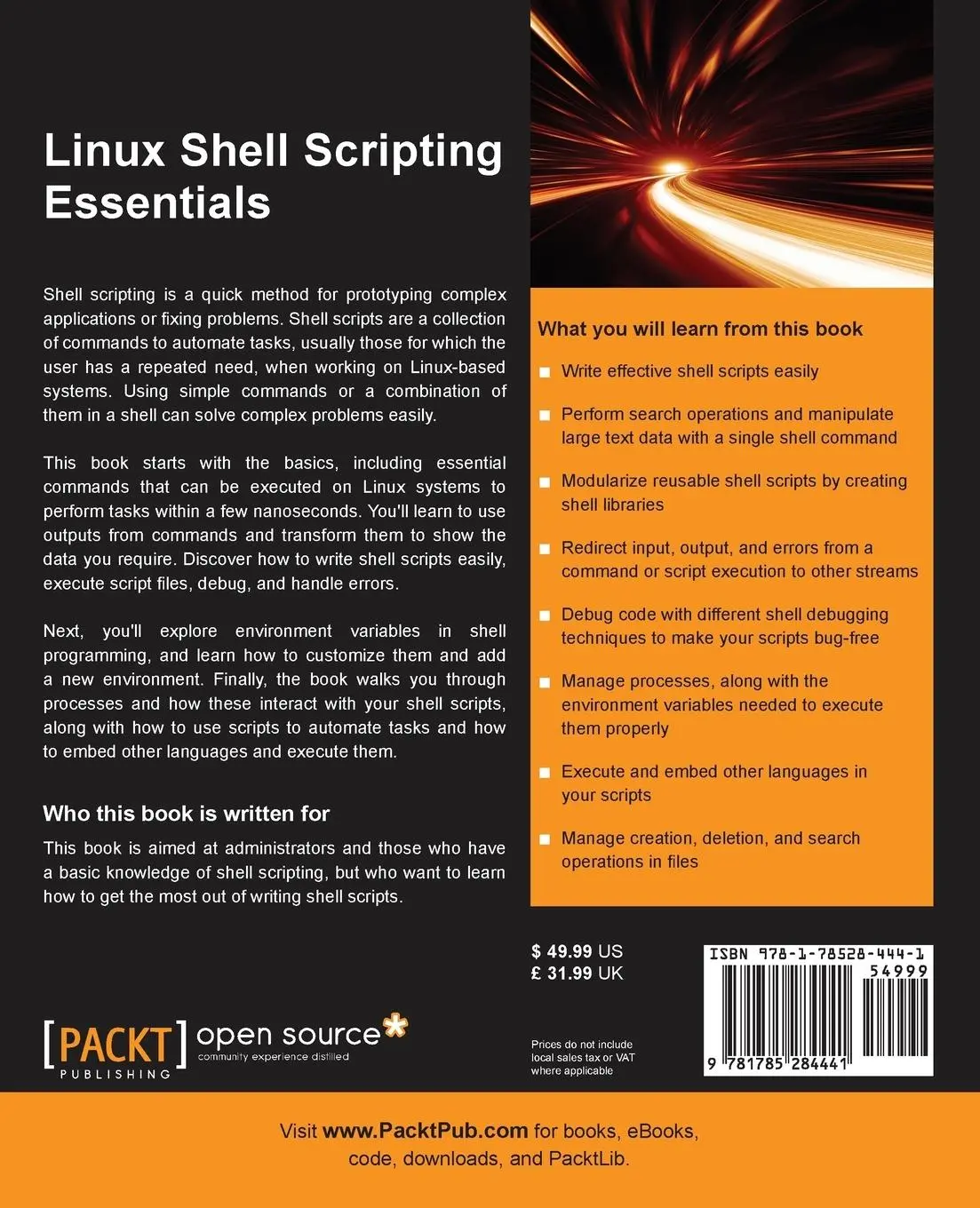 Rückseite: 9781785284441 | Linux Shell Scripting Essentials | Sinny Kumari | Taschenbuch | 2015