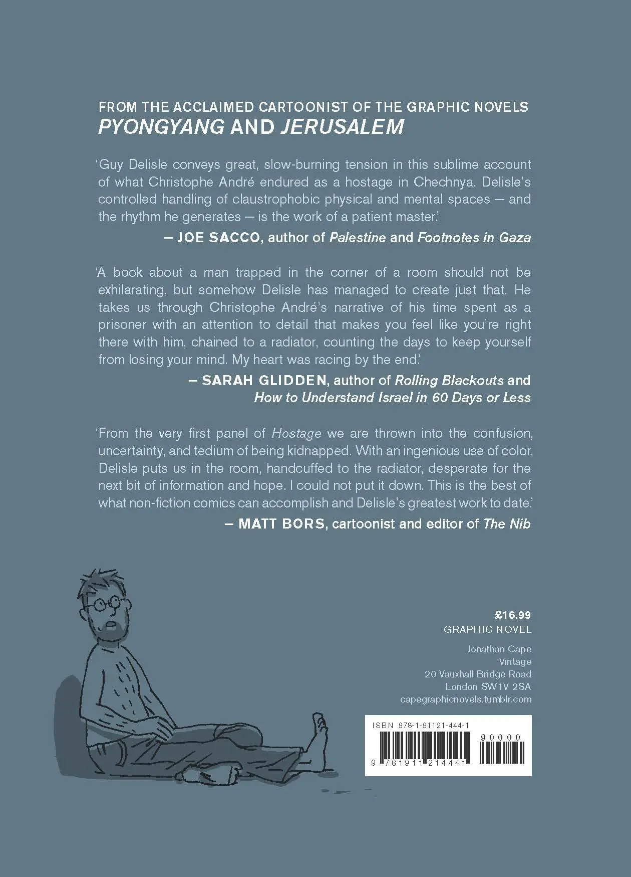 Rückseite: 9781911214441 | Hostage | Guy Delisle | Buch | 436 S. | Englisch | 2017