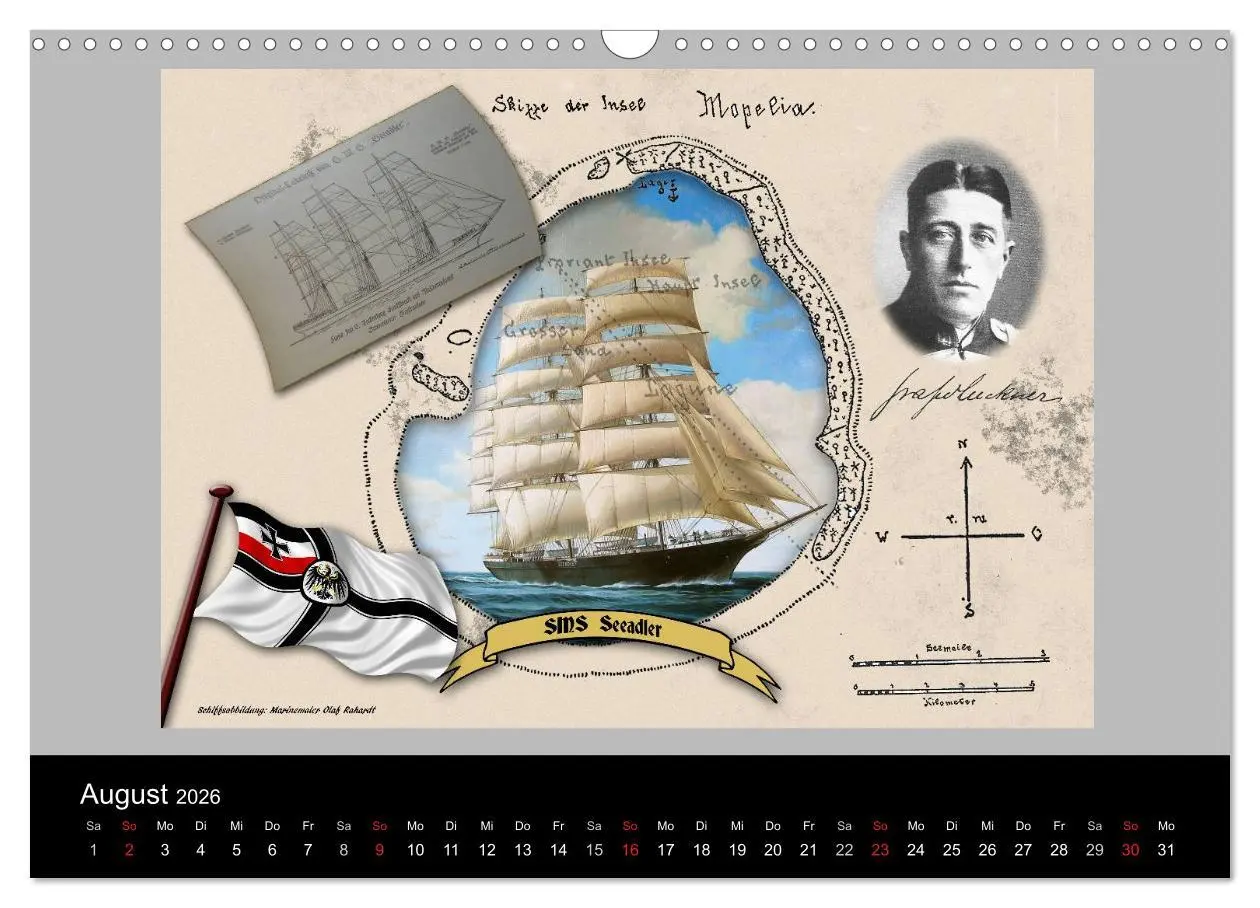 Bild: 9783516174441 | Schiffe im Spiegel ihrer Zeit (Wandkalender 2026 DIN A3 quer),...