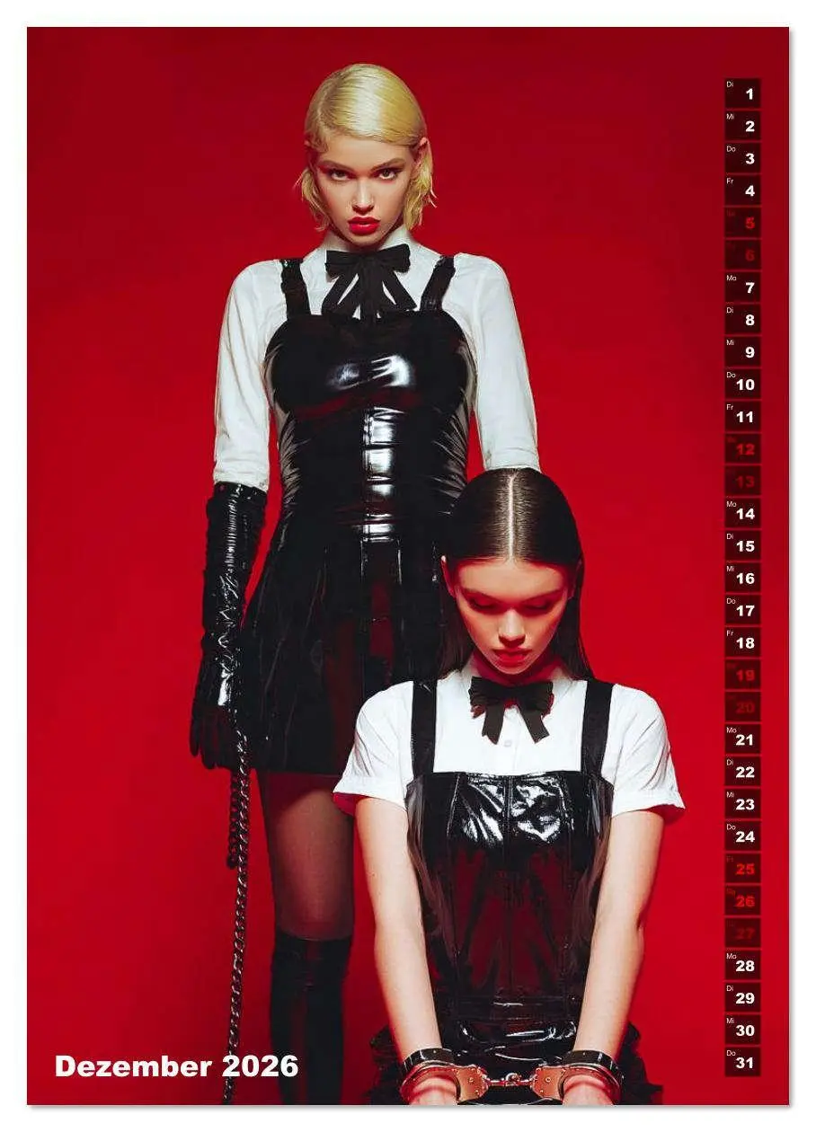 Bild: 9783516624441 | Fetisch und Latex - The Red Box (Wandkalender 2026 DIN A2 hoch),...