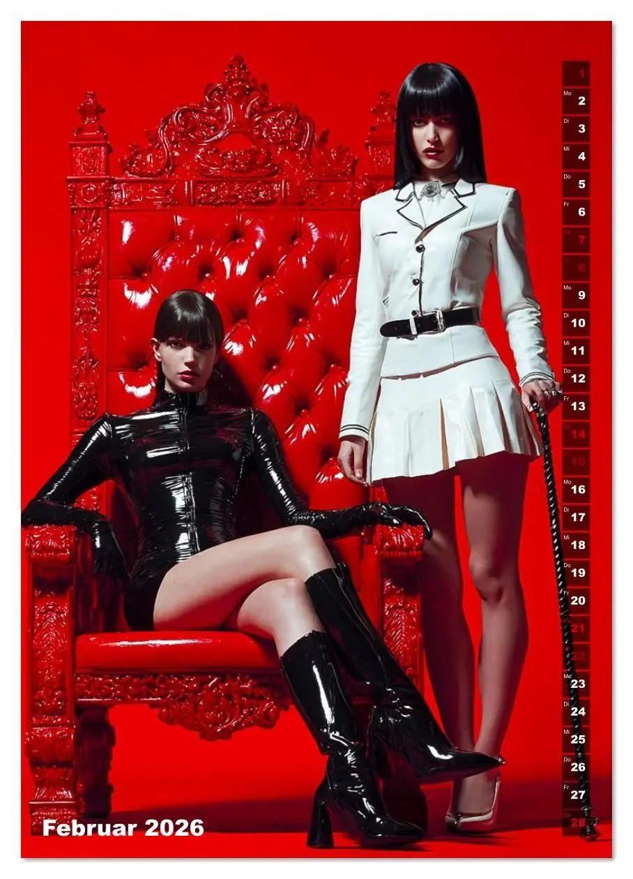 Bild: 9783516624441 | Fetisch und Latex - The Red Box (Wandkalender 2026 DIN A2 hoch),...