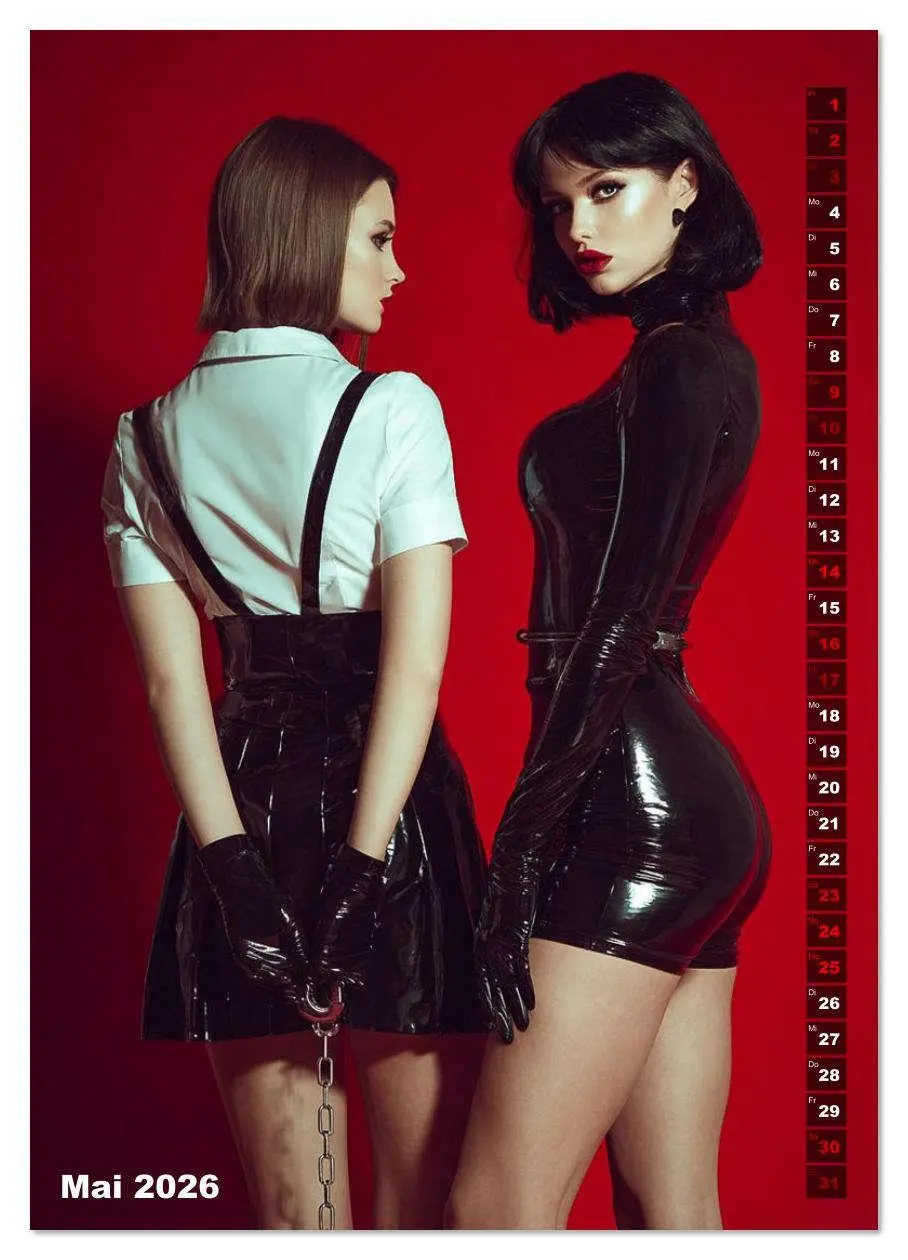 Bild: 9783516624441 | Fetisch und Latex - The Red Box (Wandkalender 2026 DIN A2 hoch),...