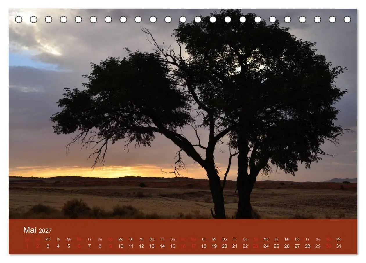 Bild: 9783594224441 | Namibia (Tischkalender 2027 DIN A5 quer), CALVENDO Monatskalender