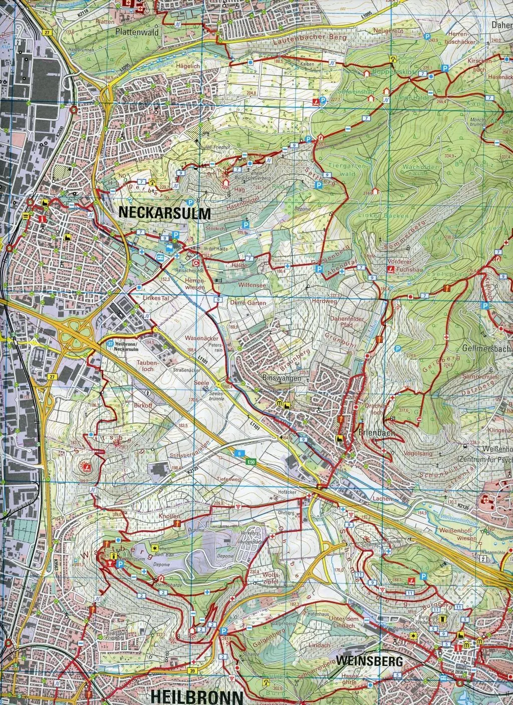 Bild: 9783863984441 | Heilbronn 1:25 000 | Waldenburger Berge, Öhringen | Baden-Württemberg