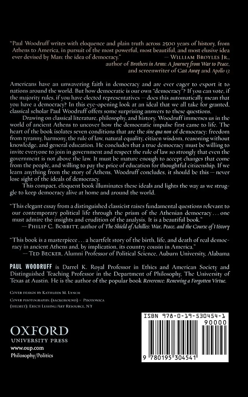 Rückseite: 9780195304541 | First Democracy | The Challenge of an Ancient Idea | Paul Woodruff