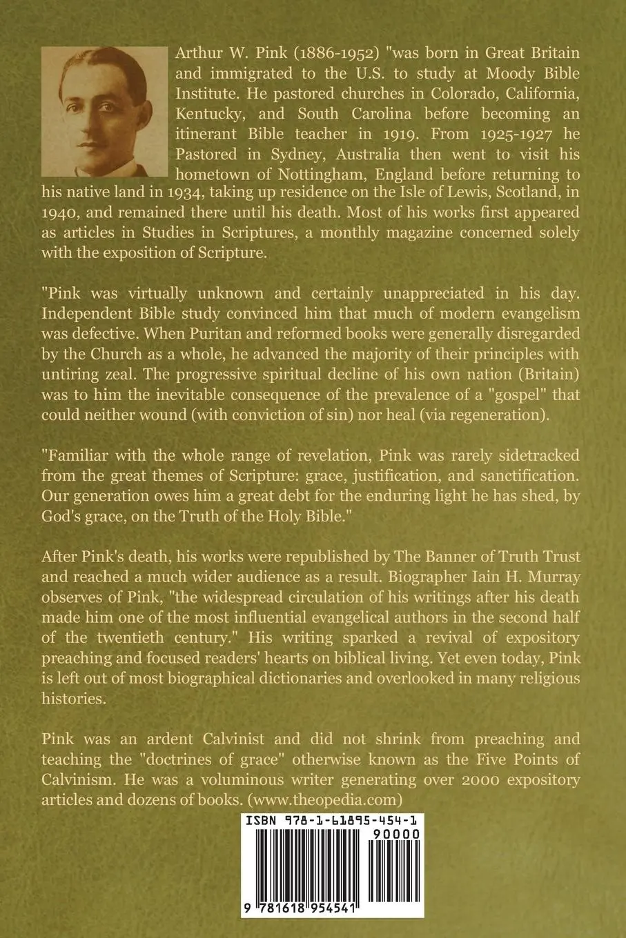 Rückseite: 9781618954541 | The Attributes of God | Arthur W. Pink | Taschenbuch | Englisch | 2019