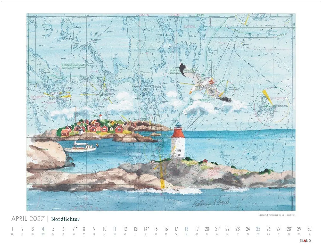 Bild: 9783964024541 | Nordlichter - See(h)karten Kalender 2027 | Katharina Noack | Kalender